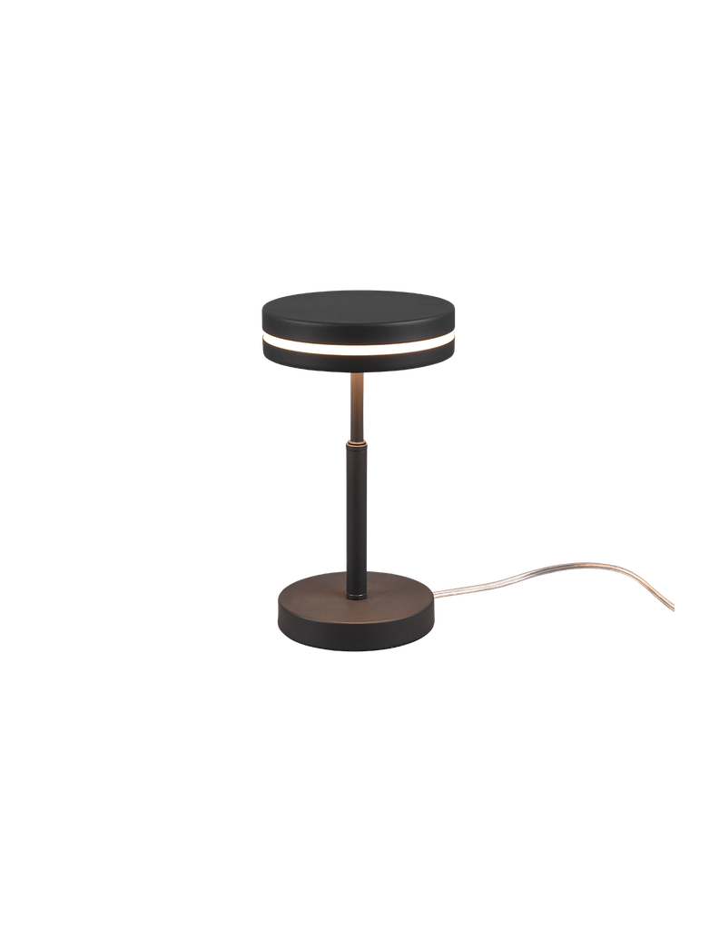 Lumetto Comodino Disco Led Moderno Antracite Franklin Trio Lighting - Samnite