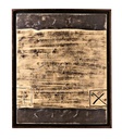 Olio su tela multicolar e telaio in legno 100x120 cm - Samnite