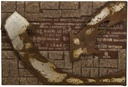 Olio su tela multicolor e telaio in metallo 120x80 cm - Samnite
