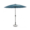 Ombrellone da giardino Atlanta cm 270x h240 con snodo Antracite-Pavone - Samnite