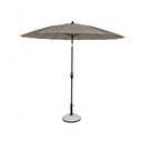 Ombrellone da giardino Atlanta cm 270x h240 con snodo Antracite-Tortora - Samnite