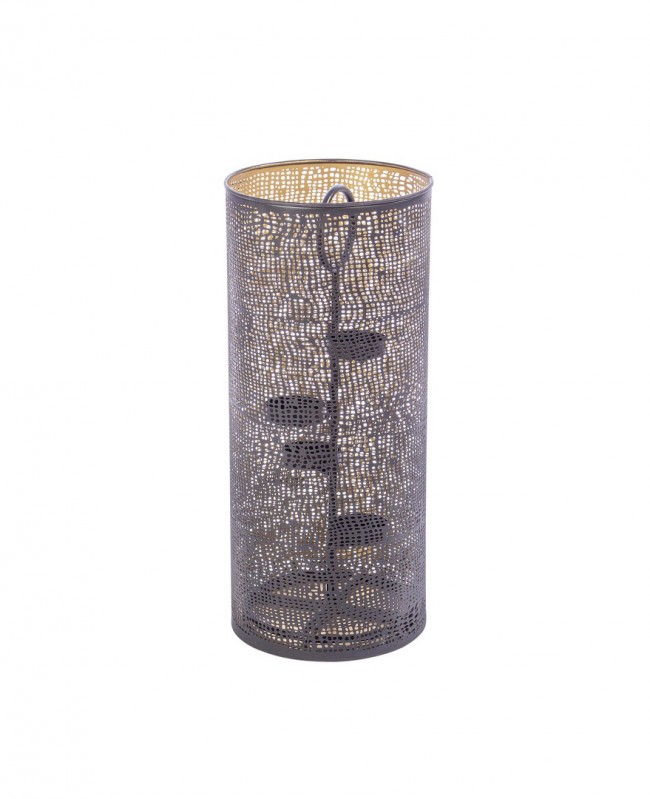 P.Tealight 4P Icelyn Nero-Oro - Samnite