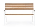 Panchina arredo giardino bianco Isak - Samnite