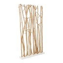Paravento Aili in legno naturale 100x18,5x180h cm - Samnite