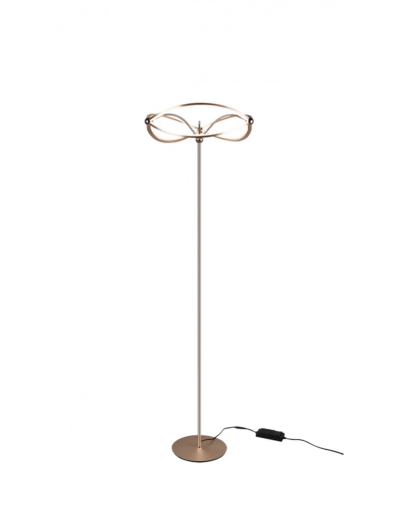 Piantana Charivari Diffusore Fiocco Led Dimmer Ottone Trio Lighting - Samnite