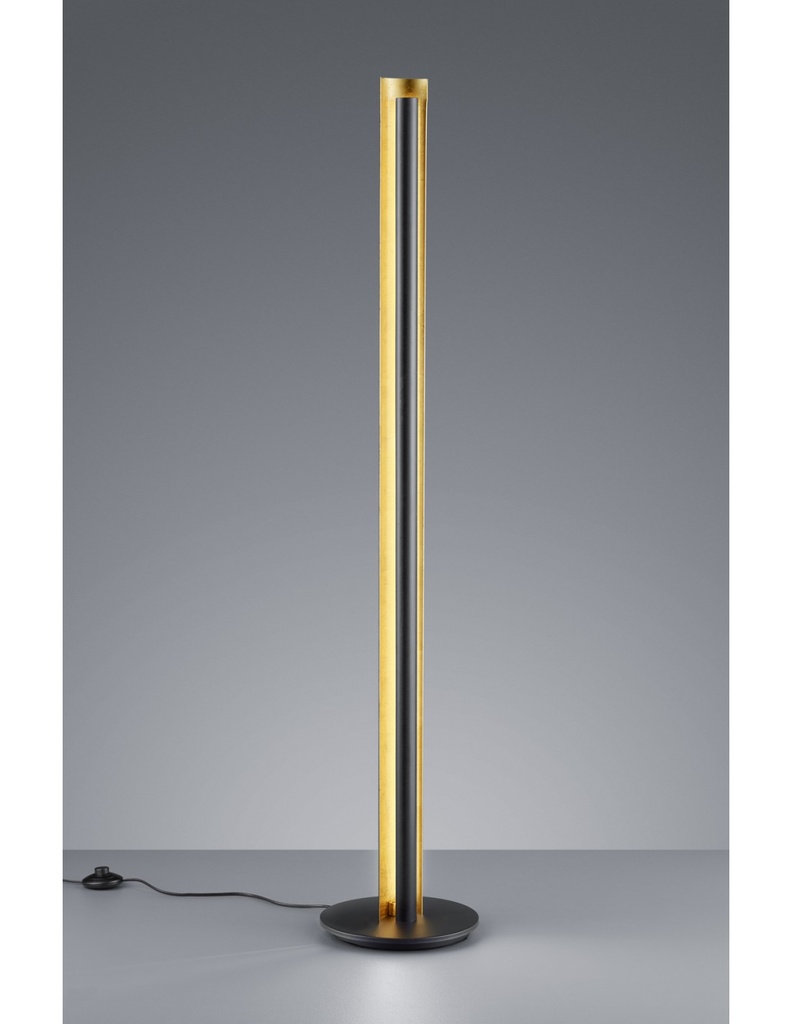 Piantana Moderna Led Texel H142 cm Nero E Oro Trio Lighting - Samnite