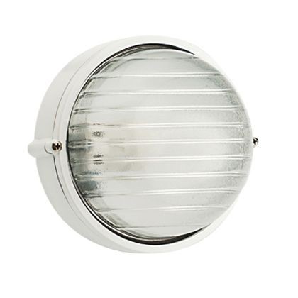 Plaf.Grande E27  linea industriale tonda  bianco - Samnite