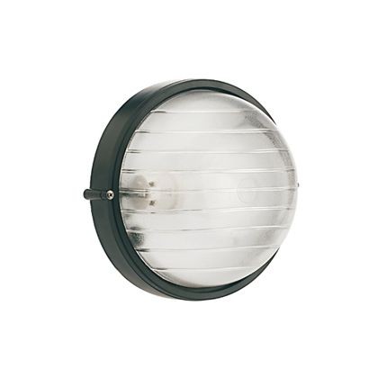 Plaf.Piccola E27  linea industriale tonda  nero - Samnite