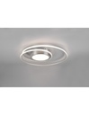 Plafoniera Moderna Soffitto Circolare Yava Nichel Led Dimmer Trio Lighting - Samnite