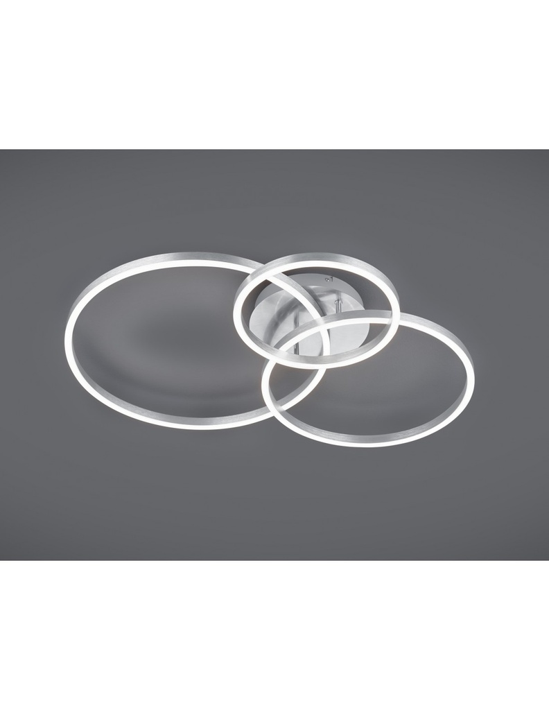 Plafoniera Moderna Winona Nichel Led Dimmer Rgbw Trio Lighting - Samnite