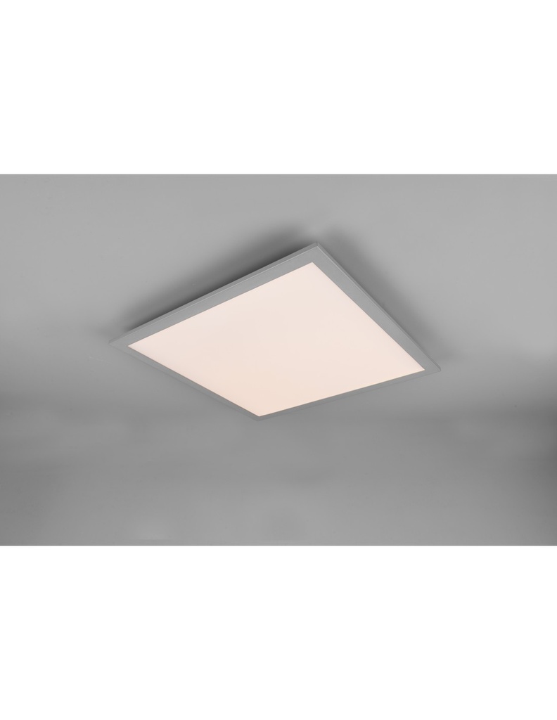 Plafoniera Quadrata Gamma Alluminio Led Multifunzione 45x45 cm  Trio Lighting - Samnite