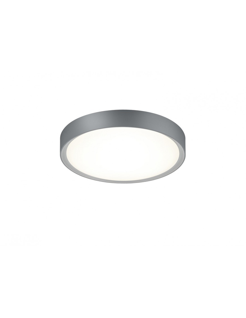 Plafoniera Rotonda Clarimo Led Dimmerabile Alluminio IP44 Ø33 cm Trio Lighting - Samnite