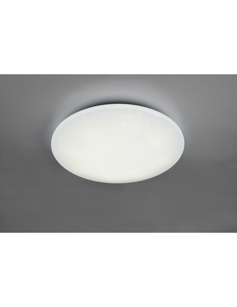 Plafoniera Rotonda Fara Moderna Led RGB Dimmerabile Bianco Ø60 cm Trio Lighting - Samnite