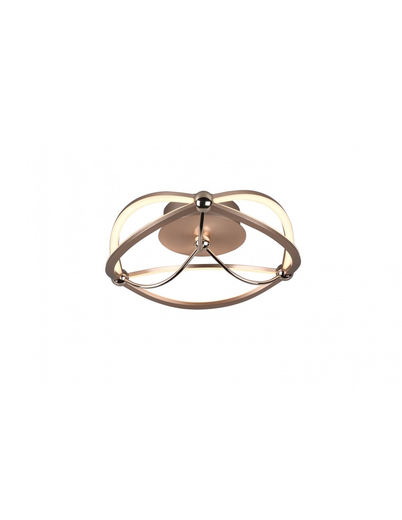 Plafoniera Soffitto Led Charivari Fiocco Ottone Ø41 cm Trio Lighting - Samnite