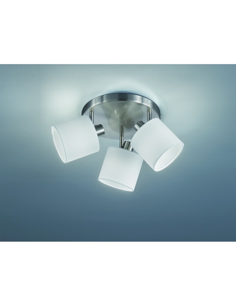 Plafoniera Tommy 3xE14 Spot Nichel Ø25 cm Trio Lighting - Samnite