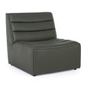Poltrona in legno moderna effetto pelle verdone stile design - Samnite