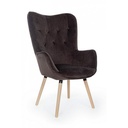 Poltrona velluto Juliet velvet grigio marmotta - Samnite