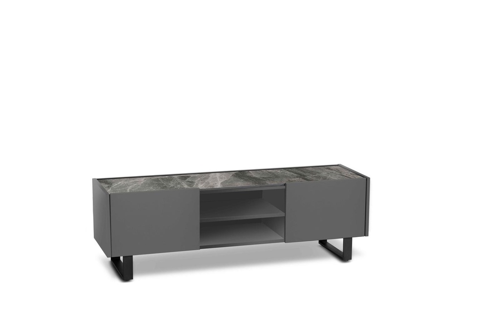 Porta TV grigio-grigio scuro 40  cm x 140  cm H. 45  cm - Samnite