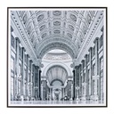 Quadro con cornice stile classico cm 90x90 - Samnite