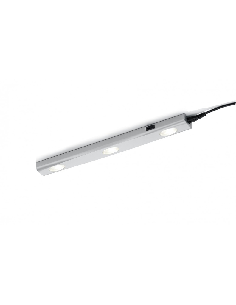 Reglette Applique 3 Led Aragon Alluminio L40 cm Trio Lighting - Samnite