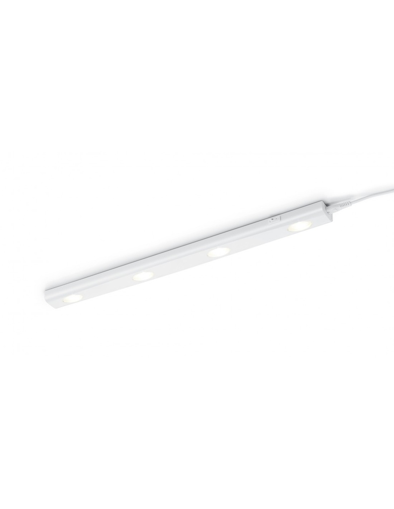 Reglette Applique 4 Led Aragon Bianco L55 cm Trio Lighting - Samnite