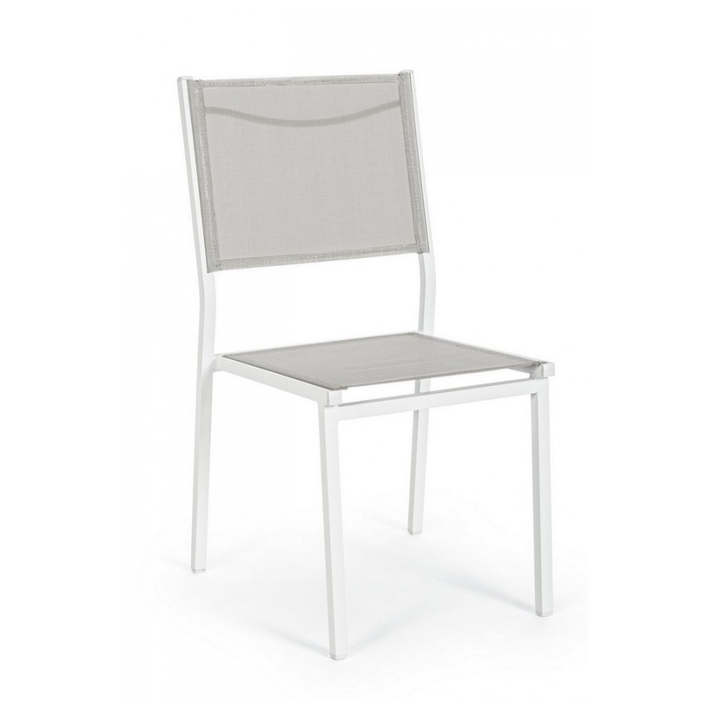 Sedia Hilde bianco Cloud da esterno cm 46 x 57 x 88 h - Samnite