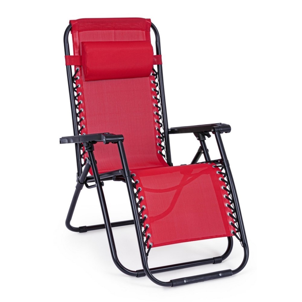 Sedia a sdraio Martin rosso da esterno - Samnite