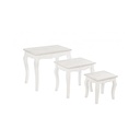 Set classico 3 Tavolini Clorine in legno - Samnite
