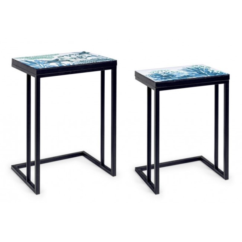 Set due tavolini arredo bizzotto - Samnite