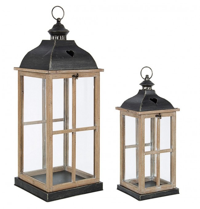Set2 Lanterna Cross Cuore Qu Naturale   - Samnite
