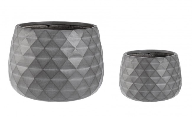 Set2 P.Vaso Pyramid Ciotola Antracite - Samnite