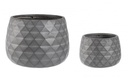 Set2 P.Vaso Pyramid Ciotola Antracite - Samnite