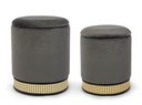 Set2 Pouf Contenitore Milena Grigio Sc - Samnite