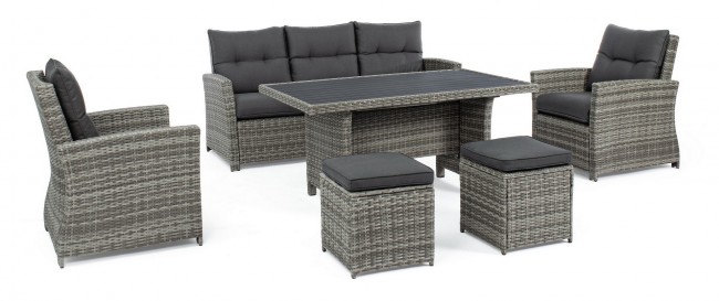Set6 Salotto C-C Ariel Grey - Samnite