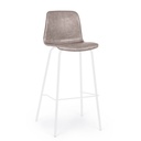 Sgabello bar ecopelle beige Kyra cm 39 x 44 x 103,5 - Samnite