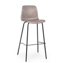 Sgabello bar vintage ecopelle beige Kyra cm 39 x 44 x 103,5 - Samnite