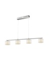 Sospensione Nichel 4 Vetri Led Dimmer Alegro Trio Lighting - Samnite