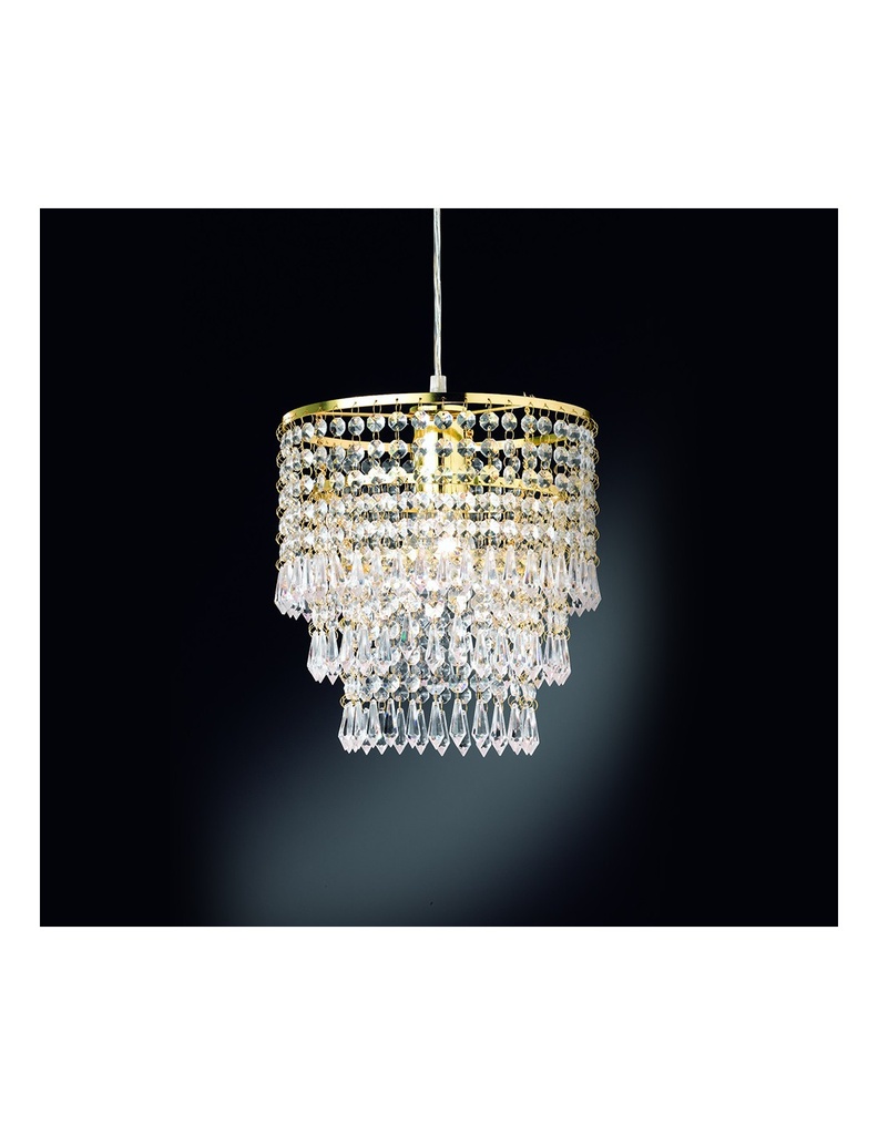 Sospensione Orient Ottone Lucido Ø25 cm Gocce Decorative Trio Lighting - Samnite