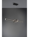 Sospensione Salinas 3 Rettangoli Led 34w Nero L110 cm Dimmerabile Trio Lighting - Samnite
