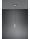 Sospensione Singola Farin Cono Nichel  Ø10 cm Trio Lighting - Samnite