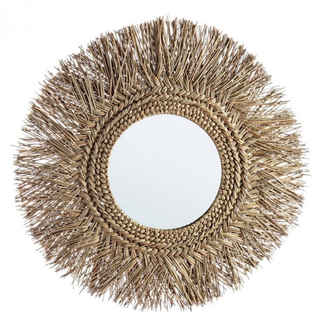 Specchio con cornice Illusion Naturale  Cod.0242648 - Samnite