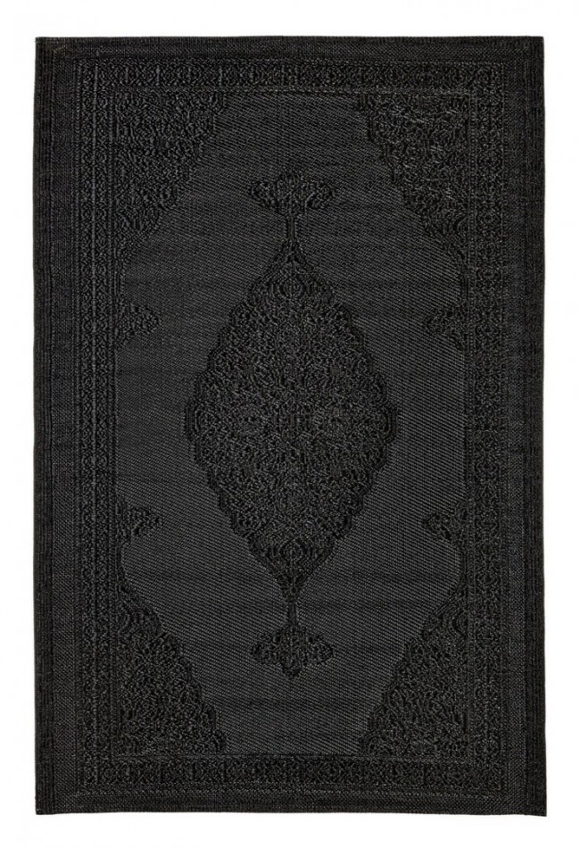 Tappeto Delbar Nero 120X180 - Samnite