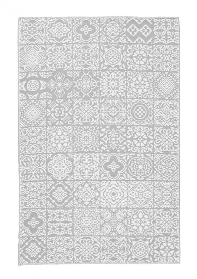 Tappeto Shiraz Bianco-Grigio 180X270 - Samnite