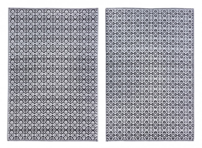 Tappeto Tirrenia Nero-Bianco 150X210  Cod.0607635 - Samnite