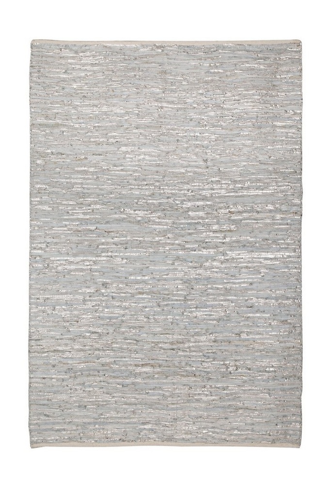 Tappeto pelle argento Helen - Samnite