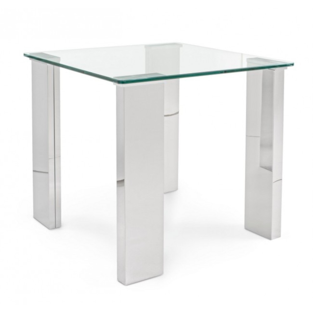 Tavolino NEW ARLEY gambe in mdf rivestite in acciaio 51h cm - Samnite