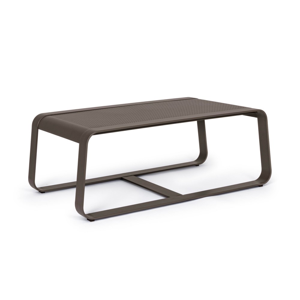 Tavolino coffee in alluminio stile industrial cm 105x62 - Samnite