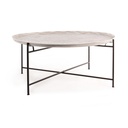 Tavolino in metallo stile fusion - Samnite