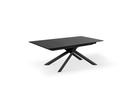Tavolo allungabile con top in marmo nero 170/270x90x76h cm - Samnite