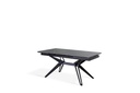 Tavolo allungabile grigio-negro 90 cm x 160-240  cm cm H. 76 cm - Samnite